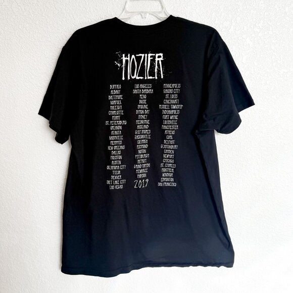 Hozier 2019 Tour Black T-Shirt Concert Merchandise XXL Wasteland Baby PoeticCore - Picture 4 of 9